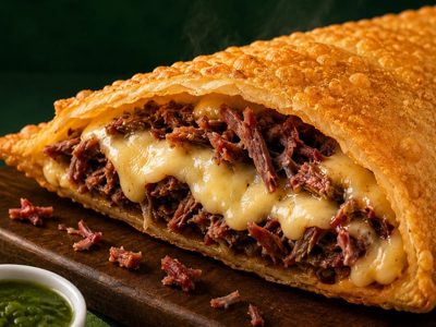 Carne do sol com queijo 