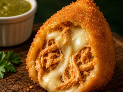 Coxinha: Frango com catupiry 
