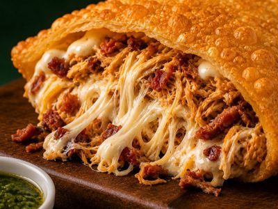 Frango, queijo bacon e cream chesse